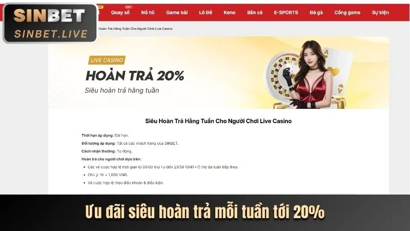 Chương trình hoàn trả không giới hạn F8BET